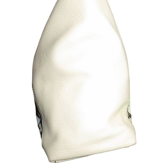 Coach 2016 Ava Mixed Suede & Python Embossed Leather Tote 57510 Beechwood Beige - Picture 5 of 16